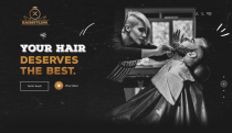Barbershop Website UI Adobe XD Screenshot 1