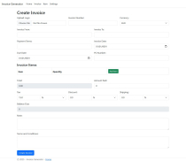 ASP NET Invoice Generator Screenshot 3